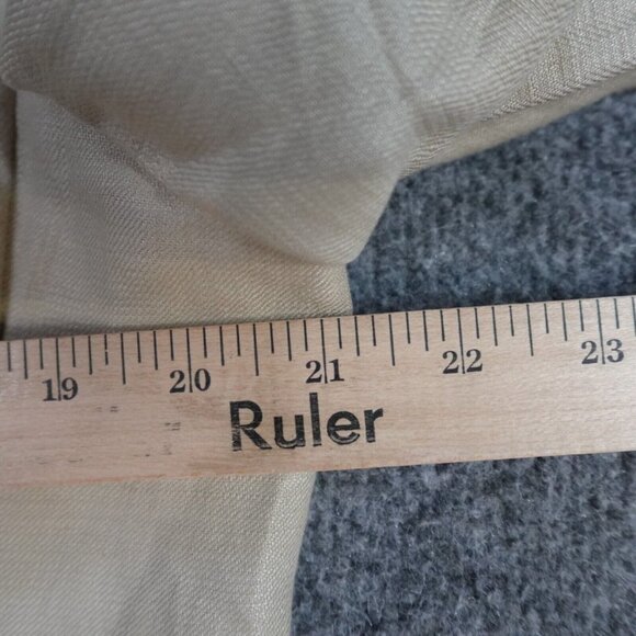 Faconnable Sport Coat 40R Beige Solid 100% Linen 3 Button Half Lined - Picture 7 of 11